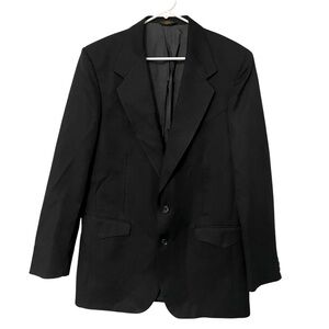 Vintage 1980s Farah Westernwear Black Blazer // 40L